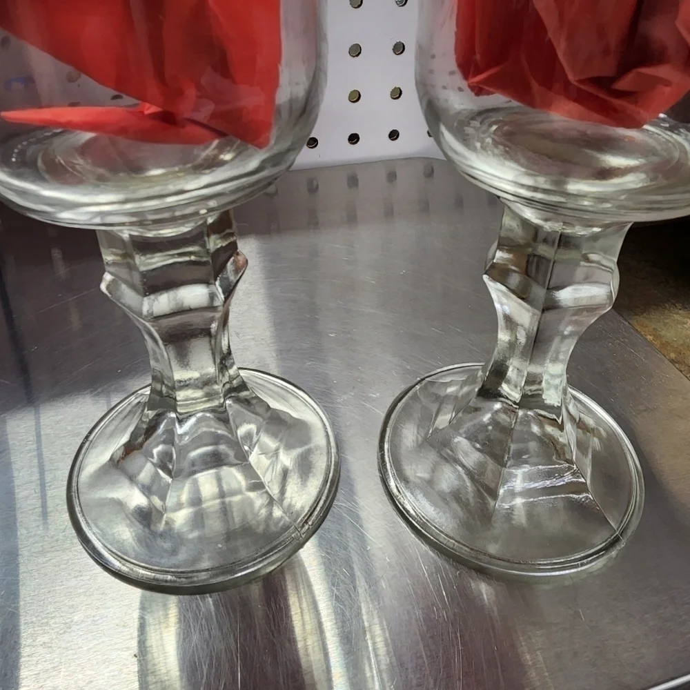 Bubba Gump Shrimp Company Pint Canning Mason Jar Wine Glass With Pedestal Stem